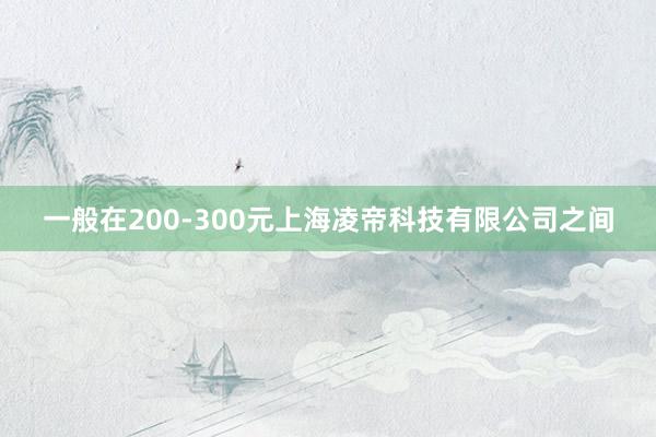 一般在200-300元上海凌帝科技有限公司之间